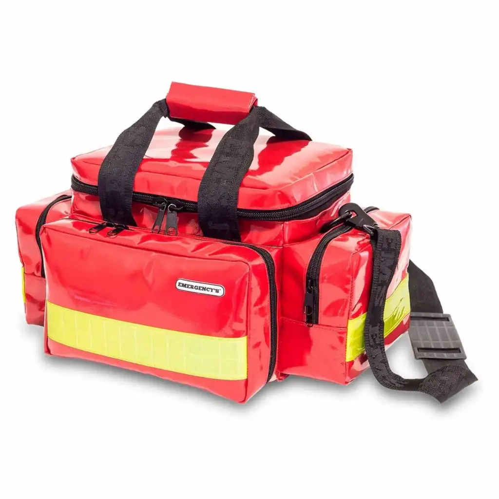 Bolsa ligera de emergencias con tarpaulin roja