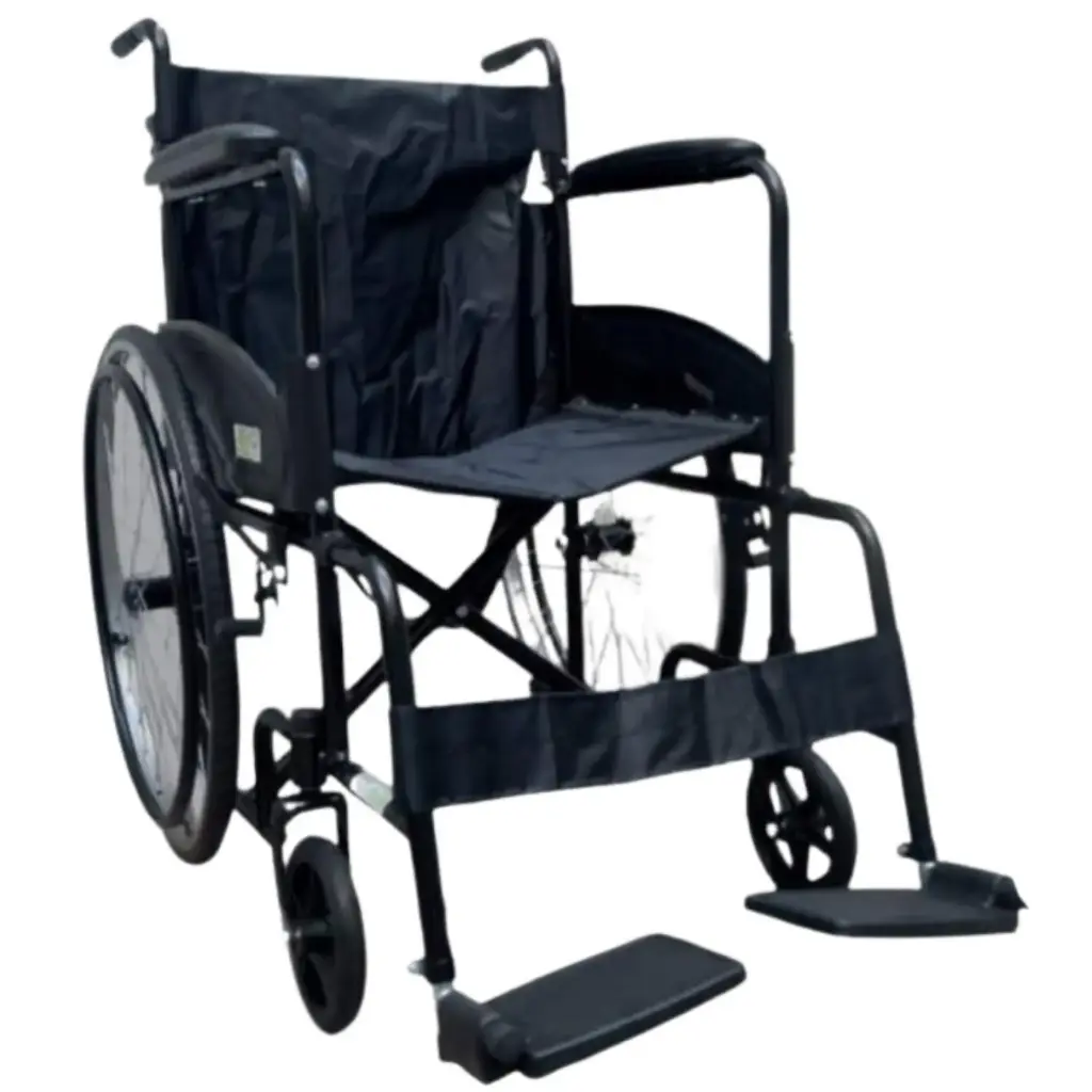 Silla de ruedas 18" fija/desmontable de acero