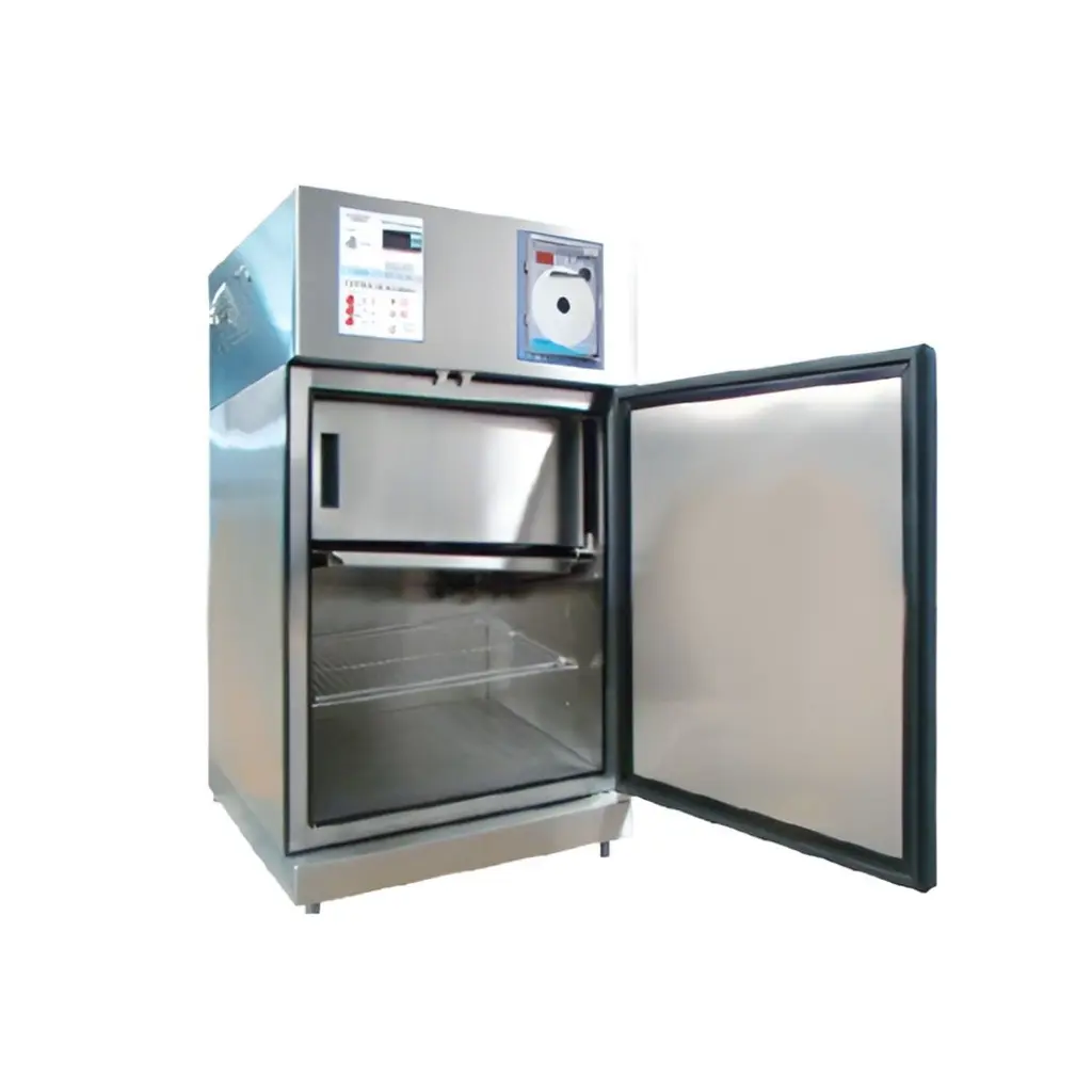 Refrigerador para vacunas y biologicos de acero Inoxidable, con puerta Solida y congelador