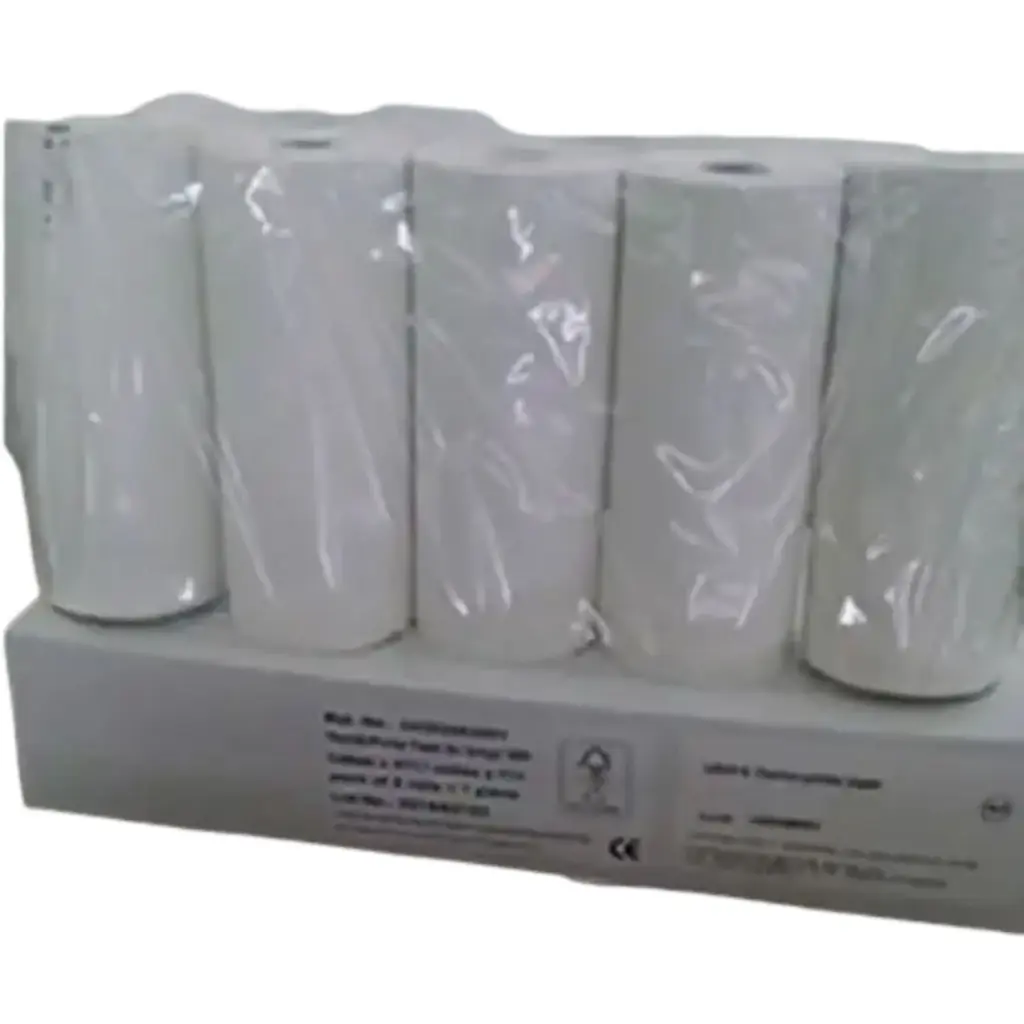 Papel termico para impresora Cobas U411, C111 caja c/4 rollos