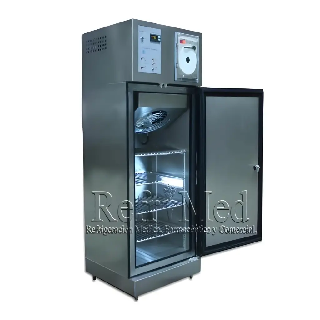 Refrigerador para biologicos de acero inoxidable con puerta solida 