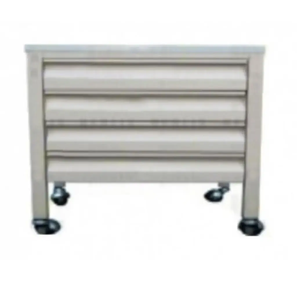 Carro cajonero de acero inoxidable 50x45x60cm
