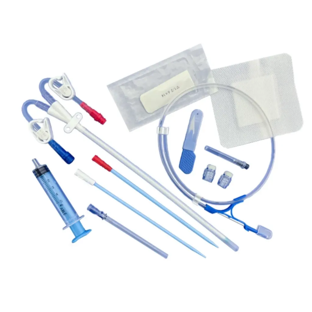 Cateter temporal doble lumen 12Fr 20cm caja c/10pzs