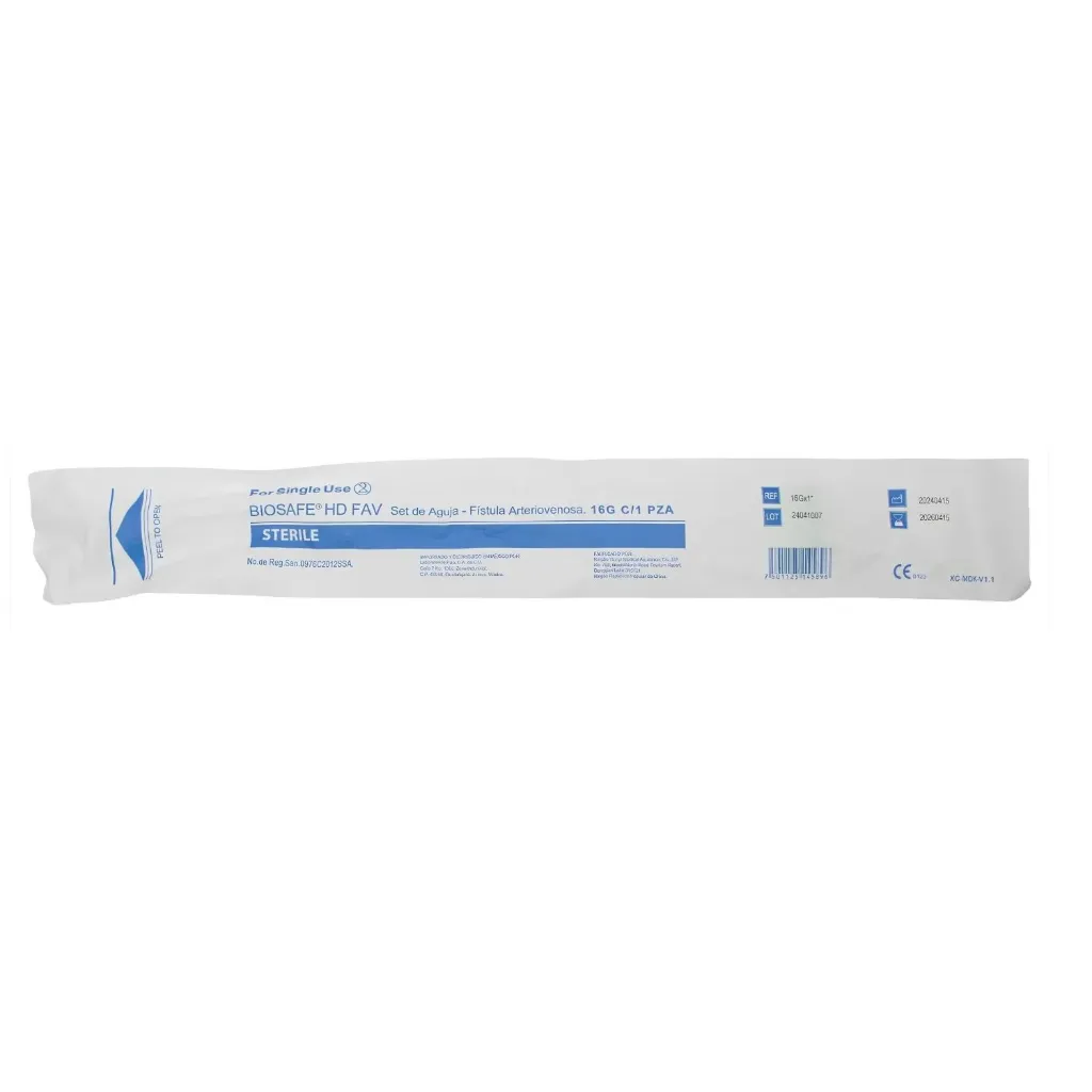 Agujas para fistula caja c/50pzs