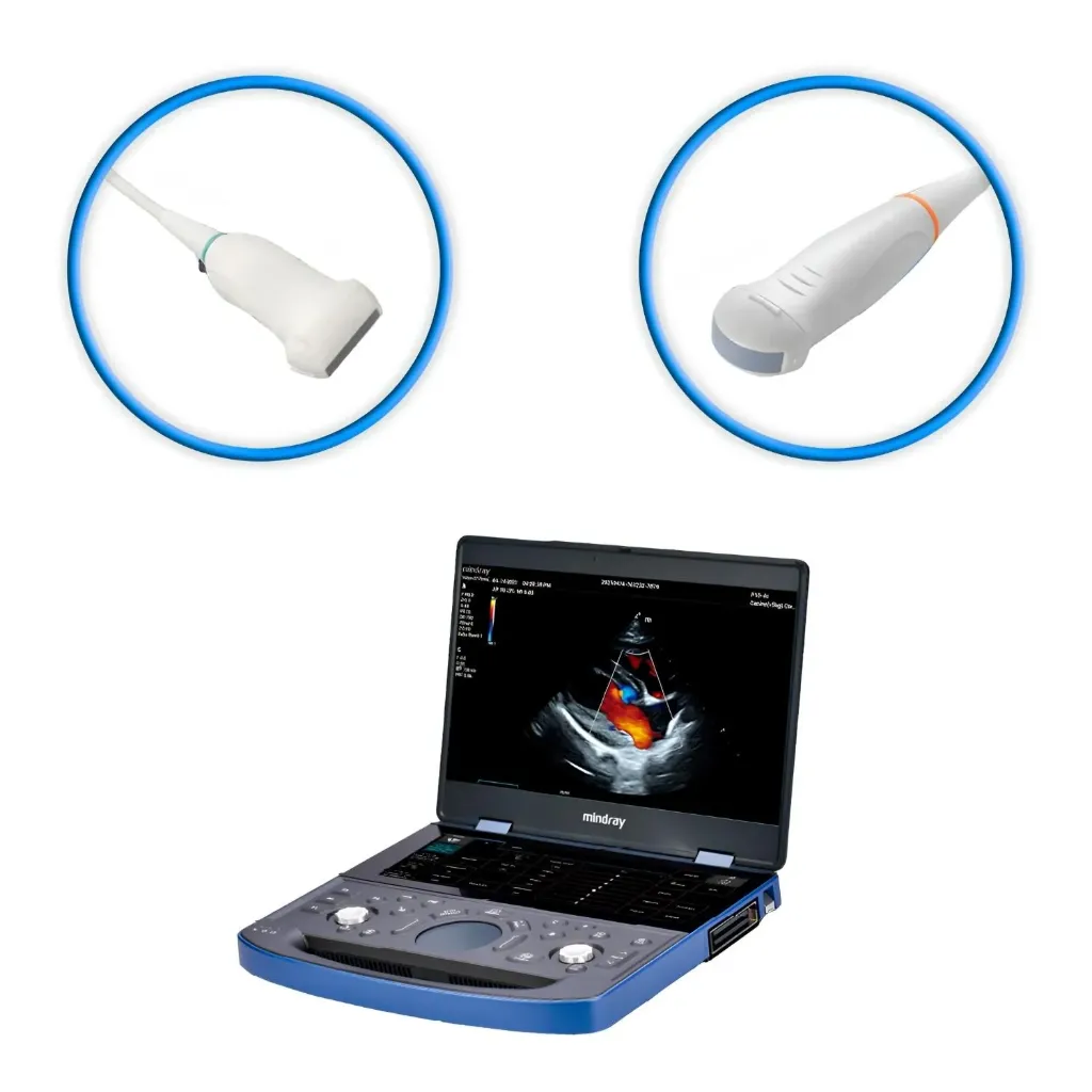 Equipo de ultrasonido de diagnóstico veterinario VETUSE7 con transductor micro convexo y lineal