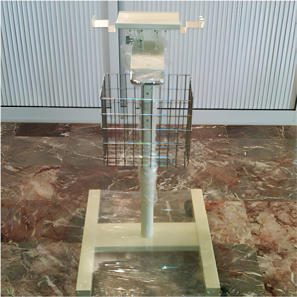 Base Rodable para Monitor mod. Zafiro Trolley con Canastilla y 4 Llantas 