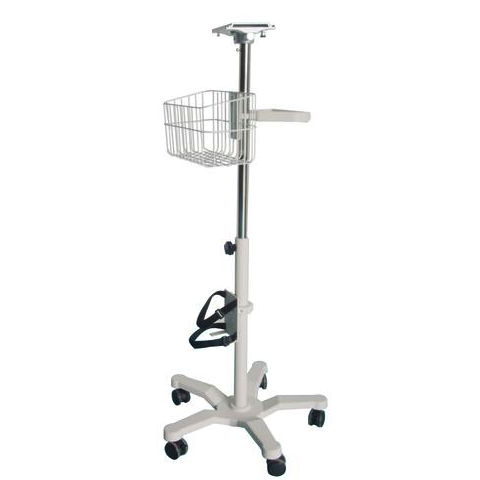 Base Rodable para Monitor de Signos Vitales con Canasta 
