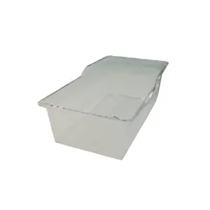 Basinet de acrilico norma con tarjeteros laterales y frontales