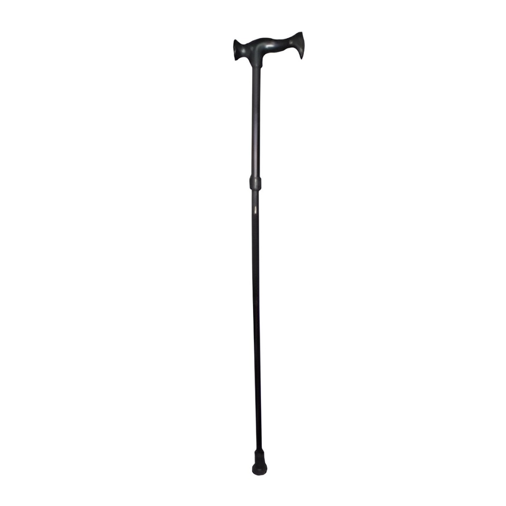 Baston de Aluminio Plegable Color Negro con Mango Aleman de Plastico