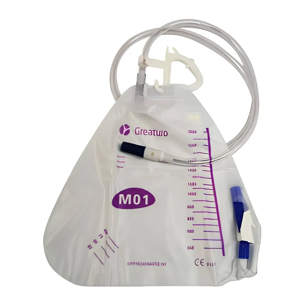 Bolsa recolectora de orina para cama de 2000ml caja c/40pzs
