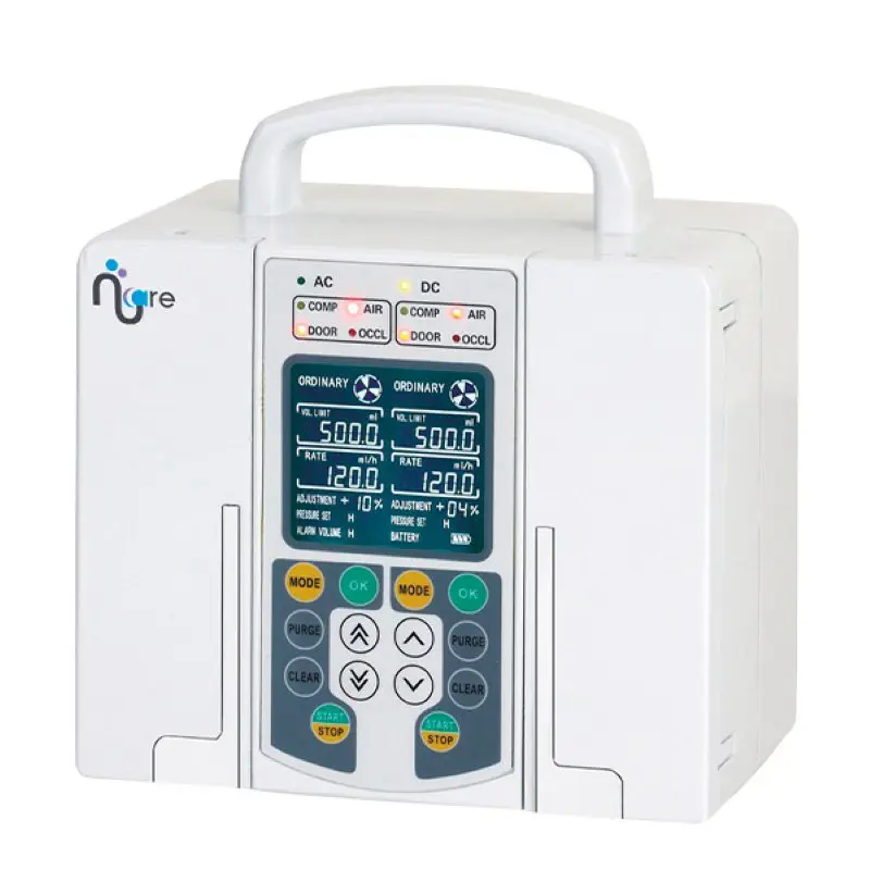 Bomba de Infusion de 2 Canales mod. NK-60B Con Pantalla LCD a Color
