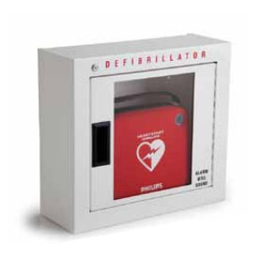 Gabinete para desfibrilador con alarma para desfibrilador HS1