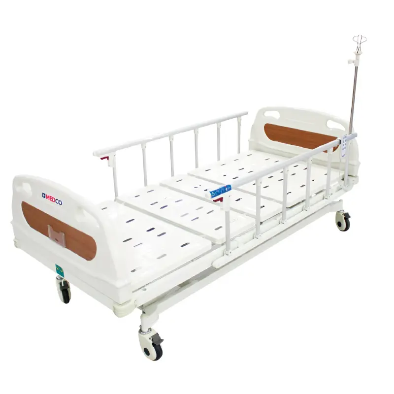 Cama para Hospital Electrica con 3 Posiciones y Barandales de Aluminio