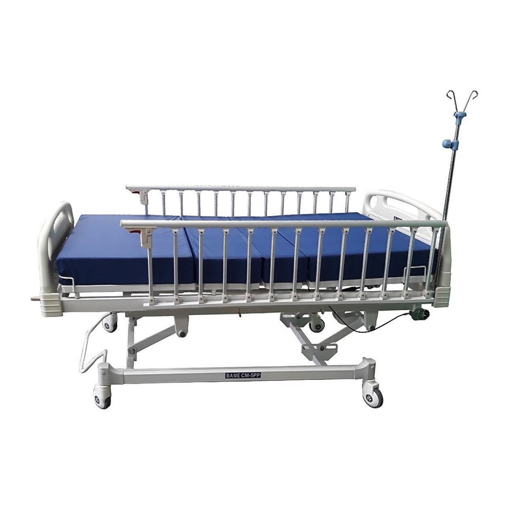 Cama para Hospital Mecánica 5 Posiciones con Pistones y Manivelas