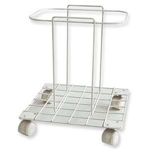 Canastilla con ruedas para contenedor de punzocortantes PC-13