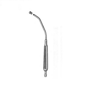Canula Yankauer pediatrica, 8-1/4" (20.8 cm), con punta removible, diseño delicado.