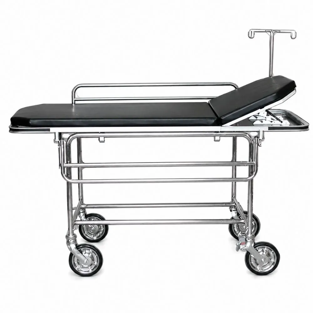 Carro camilla para adultos para recuperacion y taslado  190x60x85cm en acero inoxidable