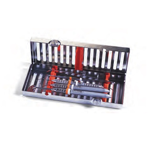 Casete de examen–5 instrumentos, 76 mm x 203 mm x 32 mm