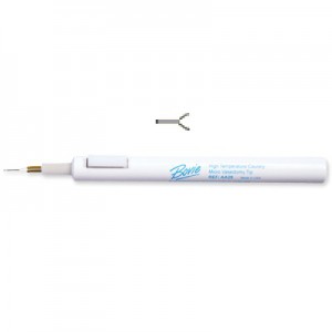 Cauterio desechable de alta temperatura punta alargada micro para vasectomia caja c/10