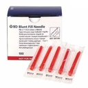 Aguja punta roma 18G x 1" caja con 100 
