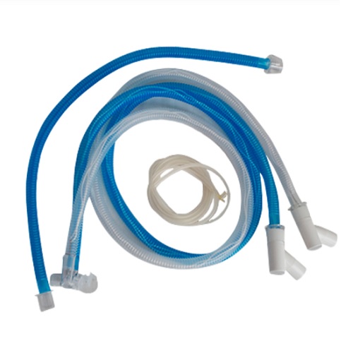 Circuito para ventilador neonatal con cable calefactor en vía inspiratoria  