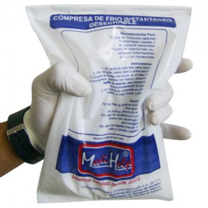 Compresa fria desechable paquete con 10 piezas