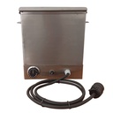 Compresero caliente de acero inoxidable para 6 compresas (compresas incluidas)
