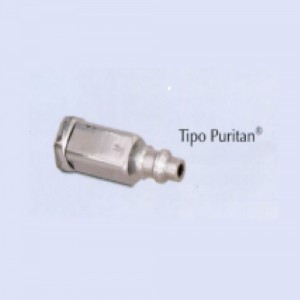 Conector enchufe tipo Puritan Oxigeno para equipo doble entrada 1/4 NPT