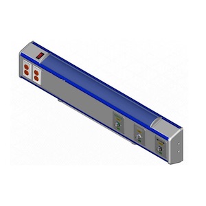 Consola 4 v delta de 90 cms básica 3 tomas (oxigeno/aire/vacio) tipo puritan y 2 contactos grado medico sin iluminacion