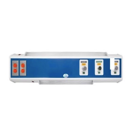 Consola 4 v delta 90 cms básica tomas de oxigeno/aire tipo puritan y 2 contactos g. medico. con lampara de lectura y ambiental