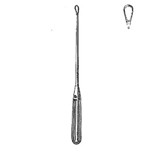 Cucharilla uterina de SIMS aguda de 11" (279 Mm) Tamaño 0