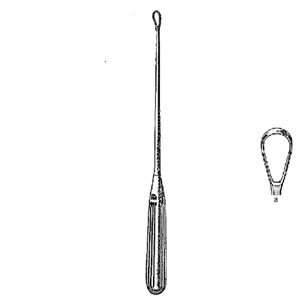 Cucharilla Uterina Sims Aguda 11 Pulg (279 Mm) Tamaño 3