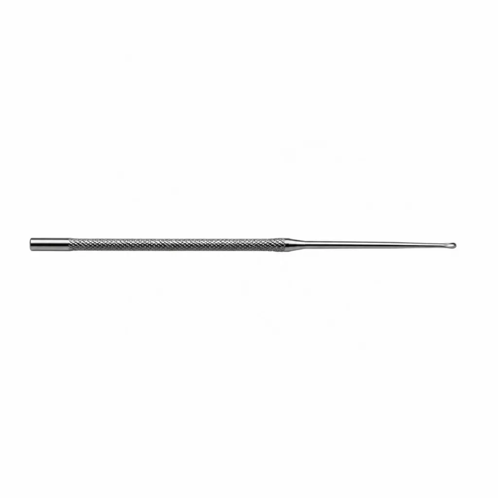 Cucharilla de cerumen recta aguda # 3 Premium acero aleman