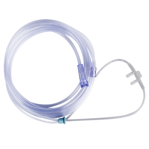 Canula nasal para oxigeno neonatal ELASTIC SOFT (Puntilla) (RN mayor a 1400gr), 2.1m c/50pz