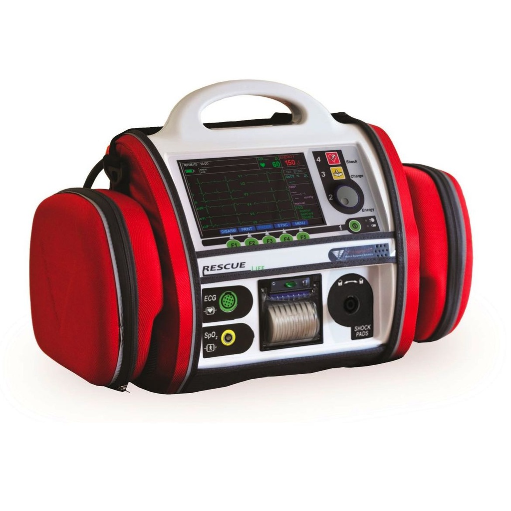 Desfibrilador con Monitor 7" Bifasico Rescue LIFE 7