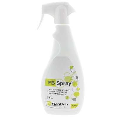 Detergente desinfectante para la limpieza de las superficies altas con contacto alimenticio FB SPRAY frasco de750ml