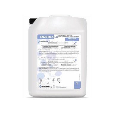 Detergente liquido multienzimatico Enzymex LD para lavadoras automatizadas y por inmersion caja c/4 bidones de 5L