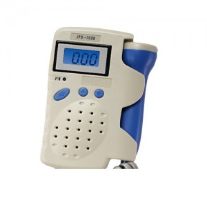 Doppler fetal portátil con pantalla LCD azul 2.5 Mhz.