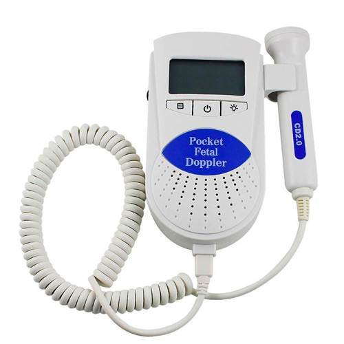Doppler fetal de bolsillo con transductor de 2 mhz