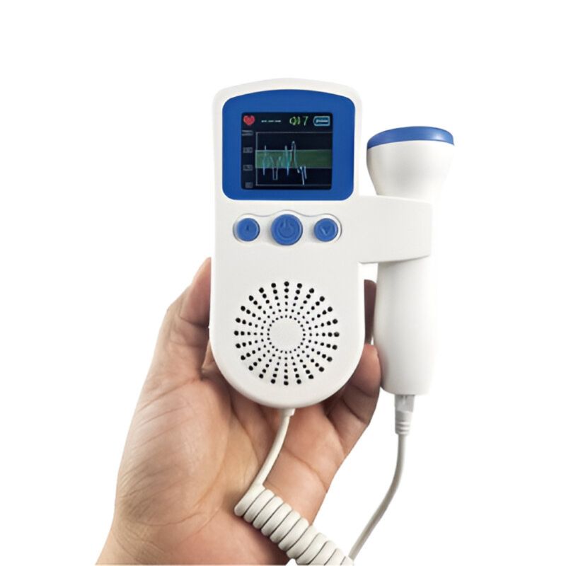 Doppler Fetal Portatil 2.5Mhz con Pantalla LCD y Bateria Recargable