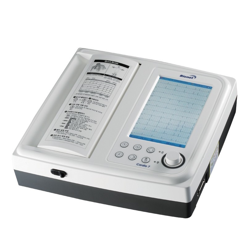 Electrocardiografo de 12 canales mod. CARDIO7D pantalla tactil 7" con DICOM