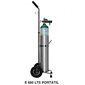 Equipo de oxigeno completo 680L - tipo E con oxigeno