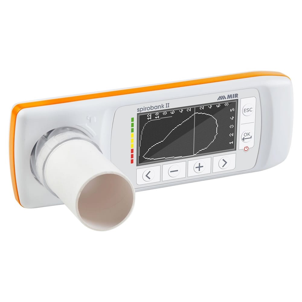 Espirómetro Spirobank Smart Advanced BLE Portatil con Bluetooth multiplataforma  y 1 turbina FlowMIR