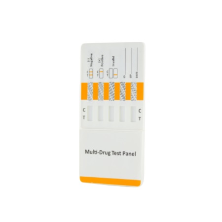 Prueba antidoping 5 drogas  panel (THC-COC-AMP-BAR-BZD) caja con 25 pzas