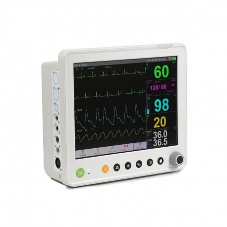 Monitor para paciente de signos vitales de 12" Mod. Balam  II Touch, con ECG, SPO2, Temp y NIBP