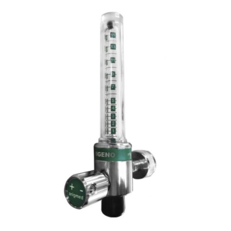 [AGM-FLMEDROTARIGA] Flujometro sencillo para Oxigeno de 0-15 LPM conector tipo AGA MC70