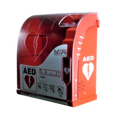 [AVI-U2A100UXX100] Gabinete para desfibrilador DEA con alarma visual y sonora Mod. AIVIA 100 color rojo