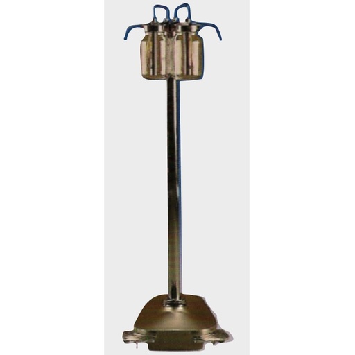 Jabonera Doble de Pedestal en Acero Inoxidable