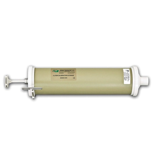Jeringa de calibración de 3 lt para espirometro Serie 5530 minima graduacion 100 ml para Sibelmed, NDD, Carefusion entre otros