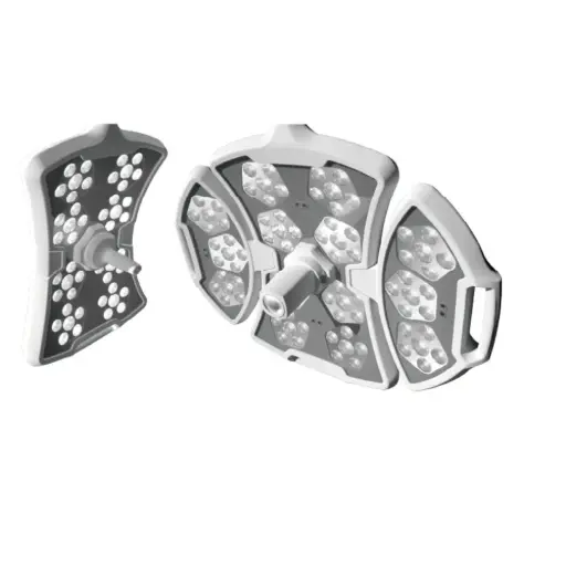 Lámpara para quirofano doble de techo de luz LED 40,000 a 160,000 luxes 